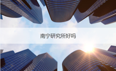 南宁研究所待遇与就业前景分析——兼谈商务信息咨询行业